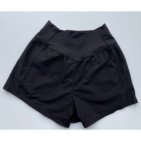 Halara Shorts Patitoff Crossover Side Pocket Ribbed Black Size Small NEW - Picture 6 of 8